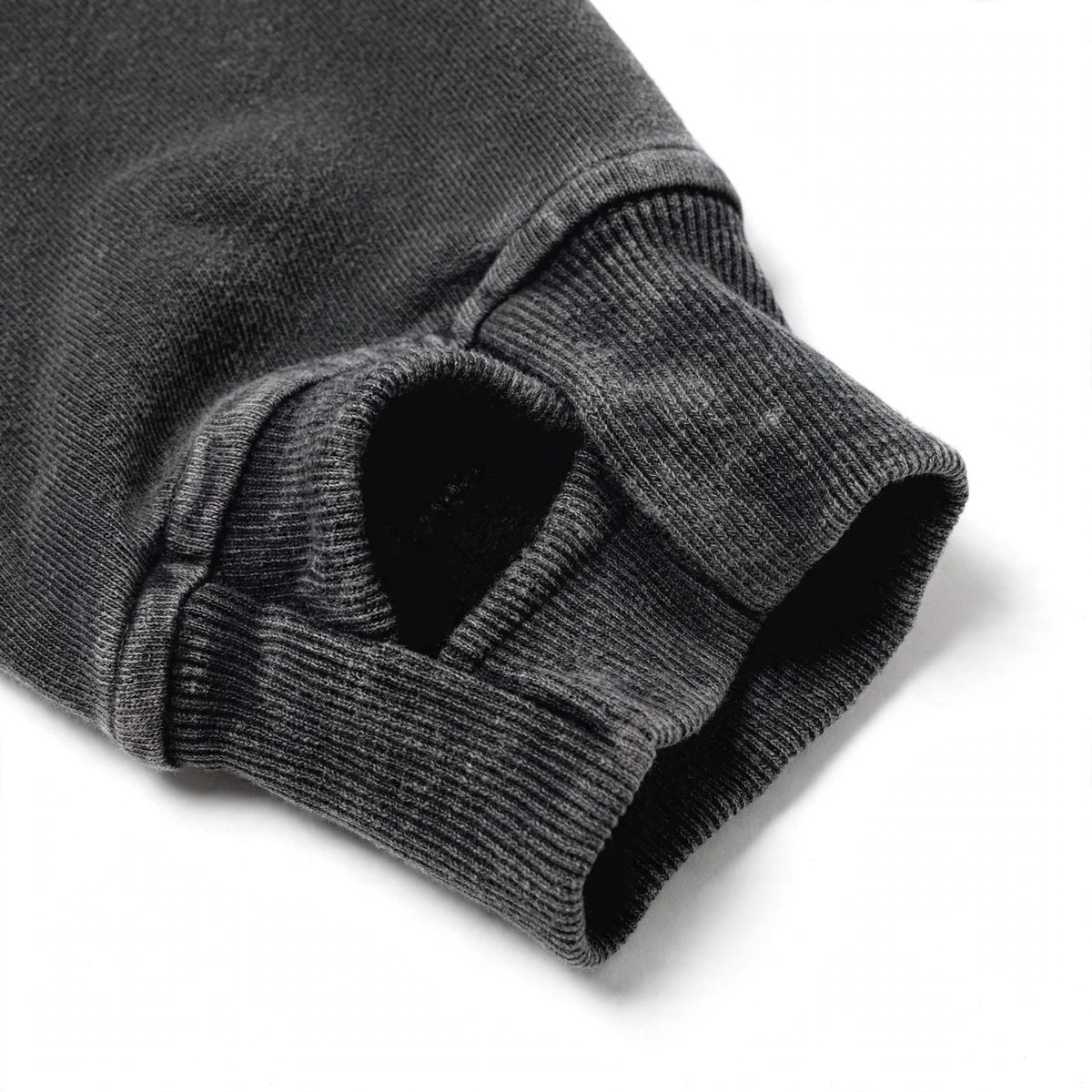 West Bank Snow Washed Slit Sides Thumbholes Hoodie