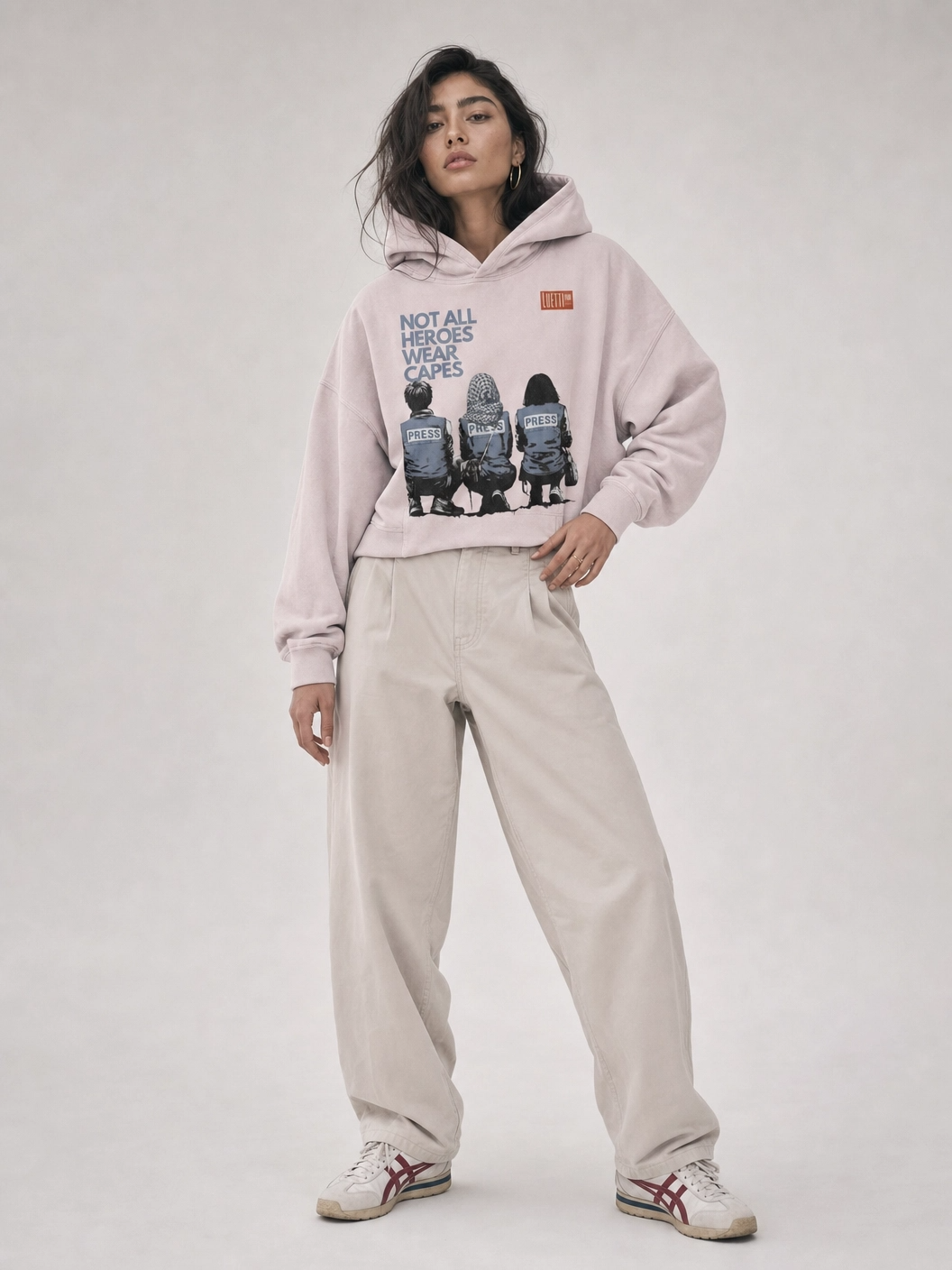 Press Heroes Boxy Faded Premium Quality Hoodie