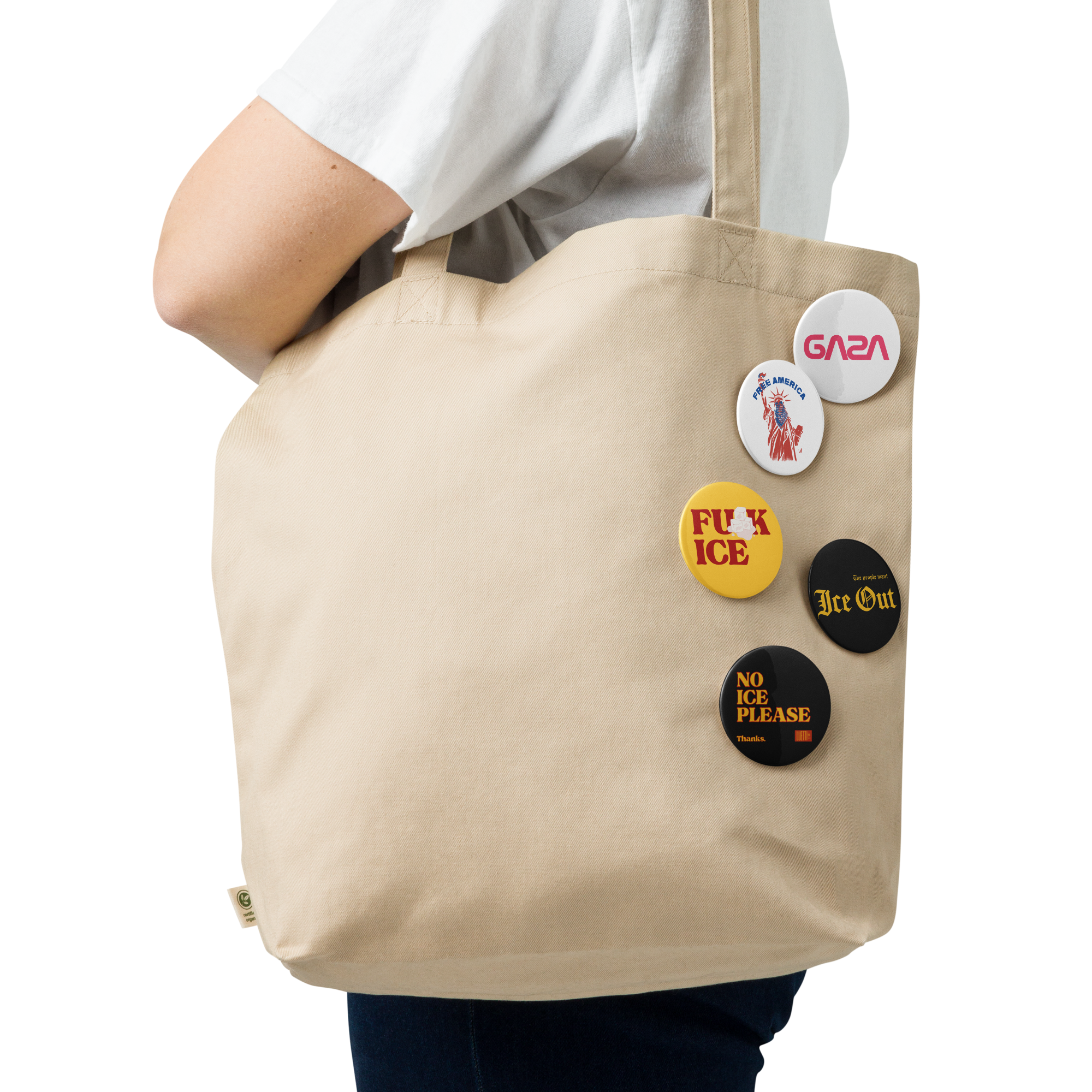 Set of Protest Pin Buttons