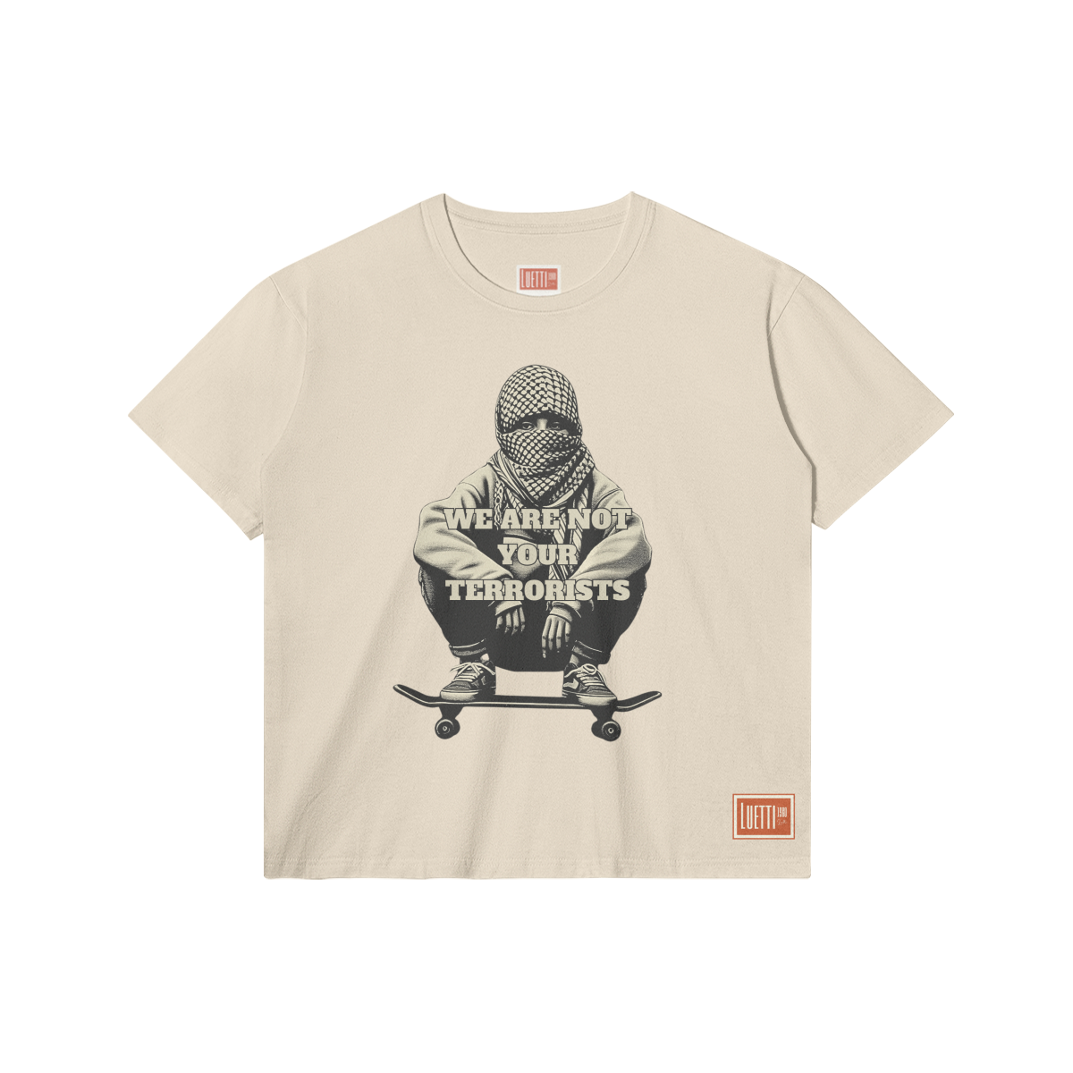 "We Are Not Your Terrorists" Adults Regular Fit Tee