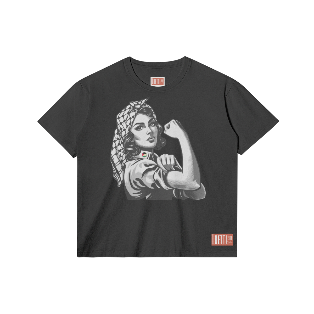 Strong Woman With Keffiyeh Regular Fit Tee