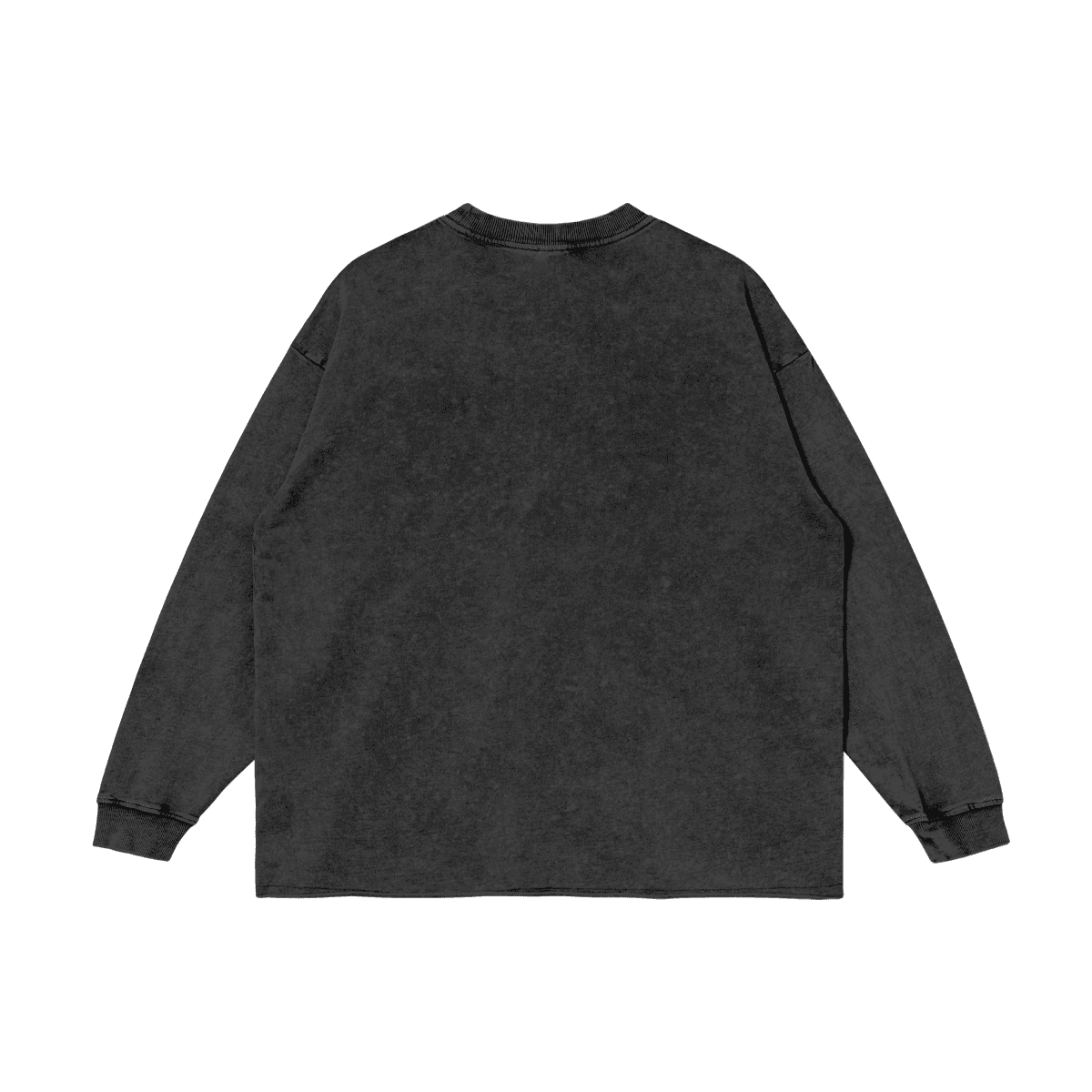 RESIST Loose Raw Hem Washed Long Sleeve Tee