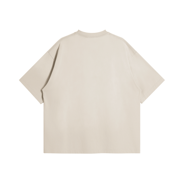 RVR2C Embroidery Sun Faded Oversized Premium Quality T-shirt