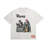 80's retro Palestine Solidarity Squad Super Oversized Heavyweight Tee