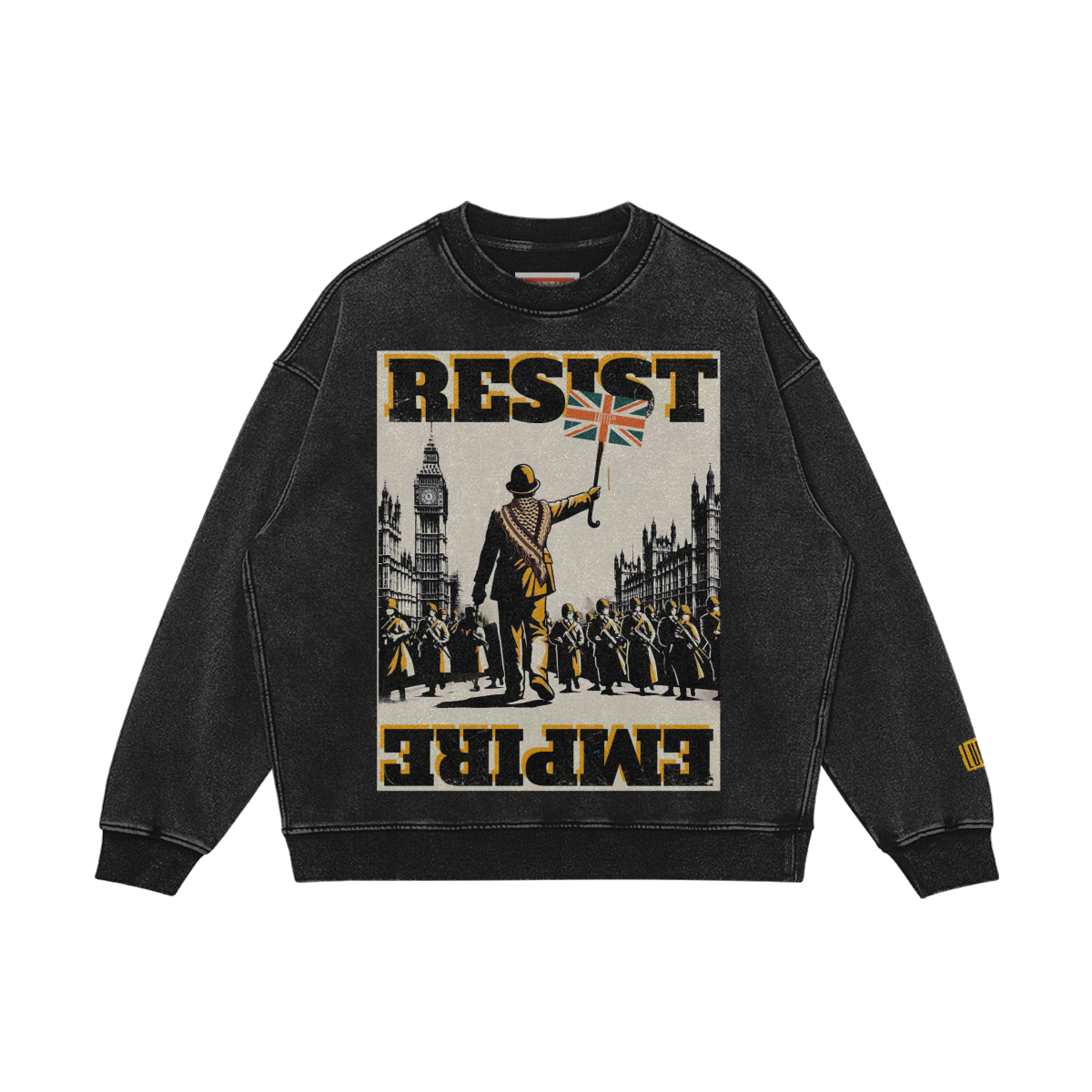 Resist Empire - UK Edition - Oversized Washed Sweatshirt