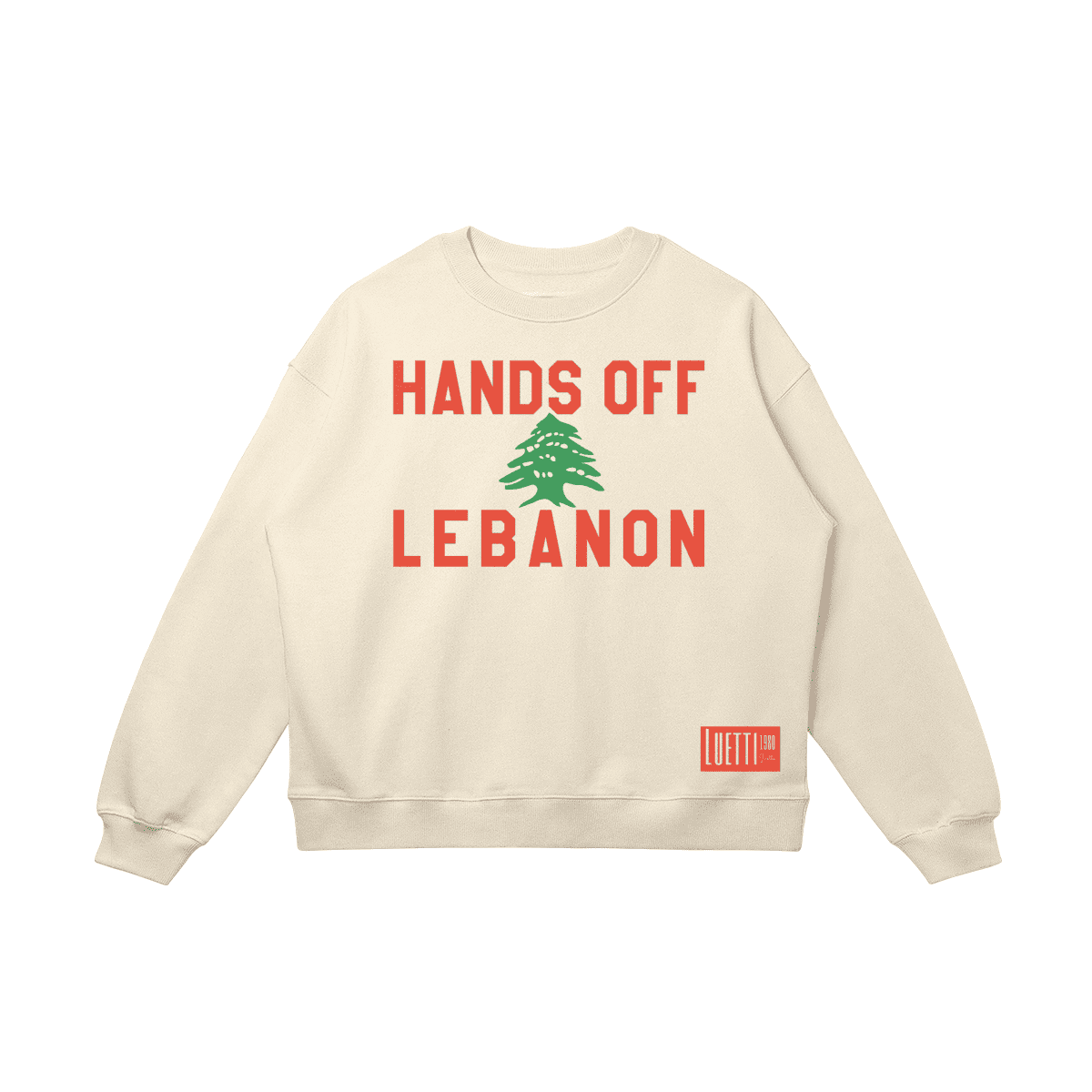 HANDS OFF LEBANON Drop Shoulders Sweatshirt