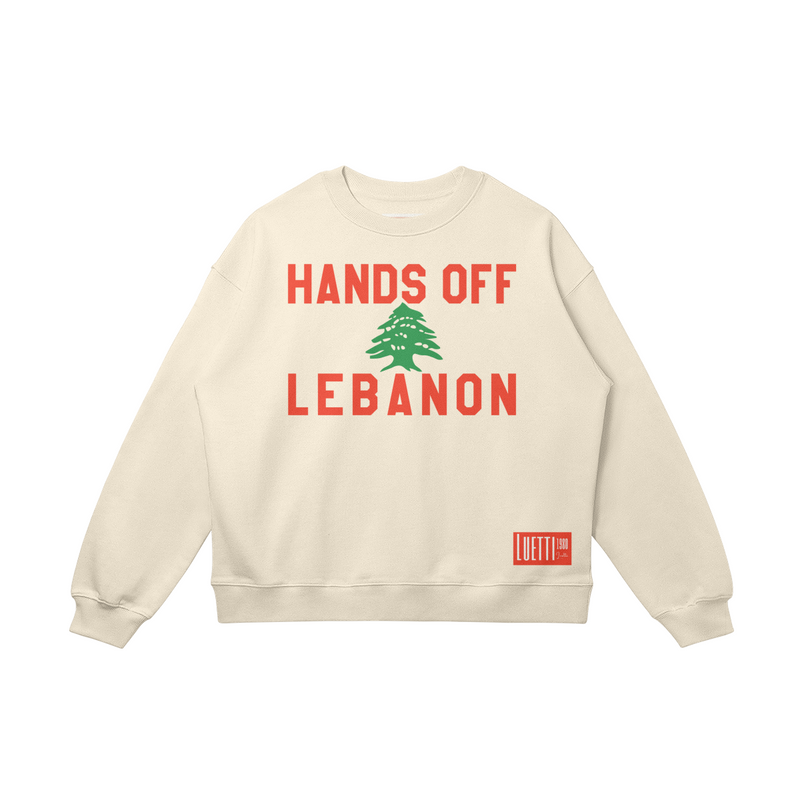 HANDS OFF LEBANON Drop Shoulders Sweatshirt