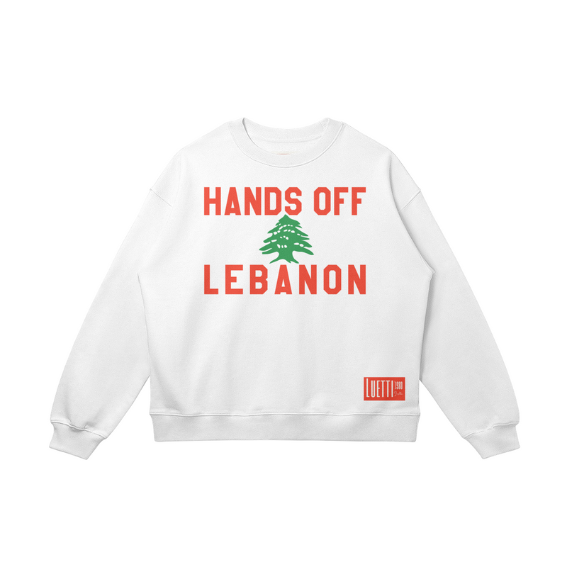 HANDS OFF LEBANON Drop Shoulders Sweatshirt