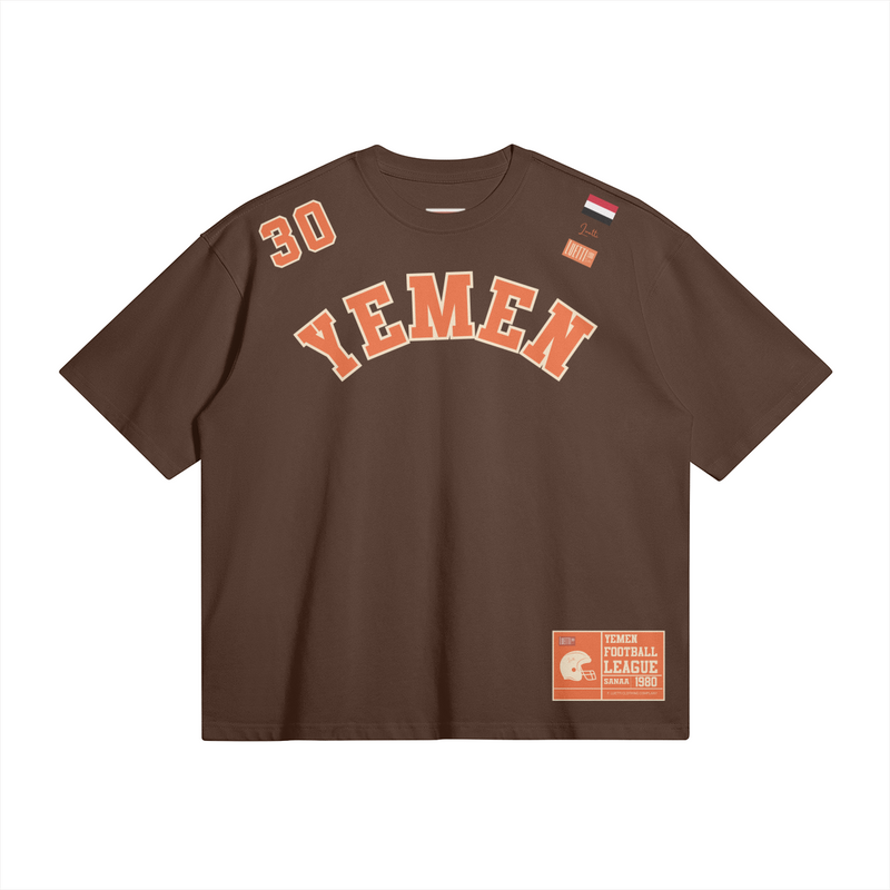 "Yemen Football League" Retro Boxy Premium Quality Tee