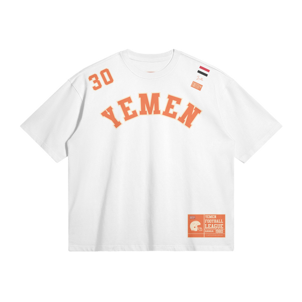 "Yemen Football League" Retro Boxy Premium Quality Tee