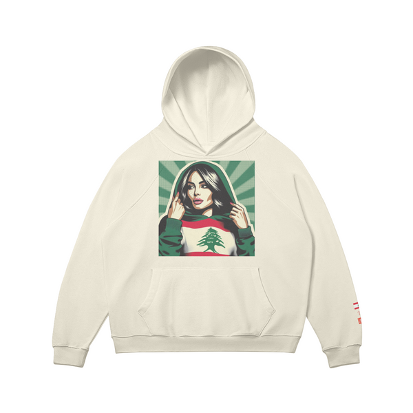 [CUSTOM] Lebanon Graphic Raglan Oversized Hoodie