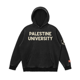 Palestine University Washed Snap Collar Hoodie