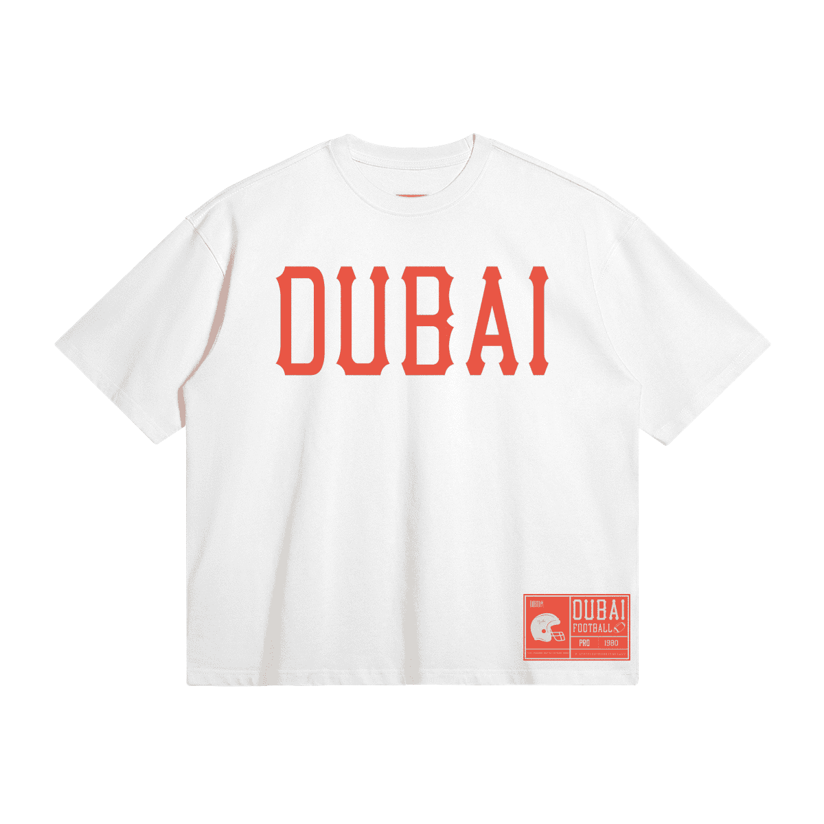 Dubai Retro Football Premium Quality  Boxy Tee