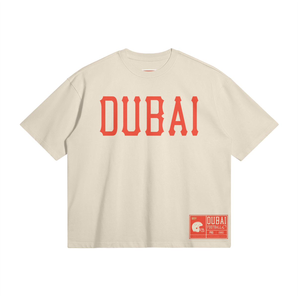 Dubai Retro Football Premium Quality  Boxy Tee