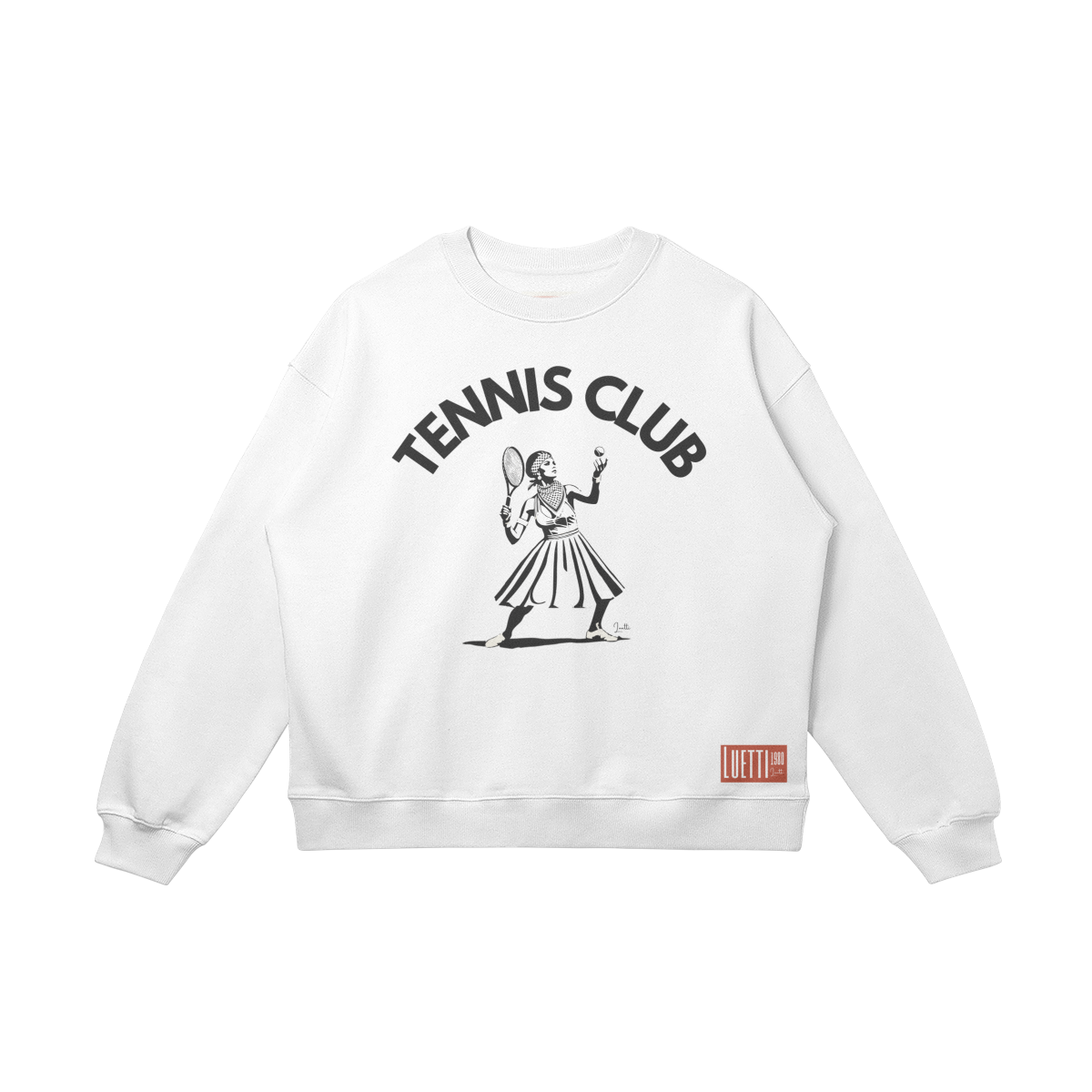 Retro Tennis Club Drop Shoulders Sweatshirt