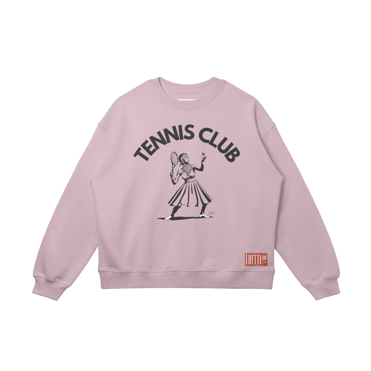 Retro Tennis Club Drop Shoulders Sweatshirt