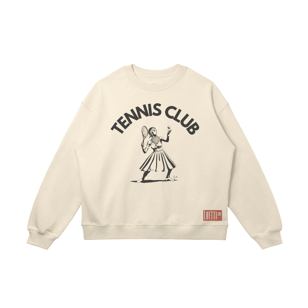 Retro Tennis Club Drop Shoulders Sweatshirt