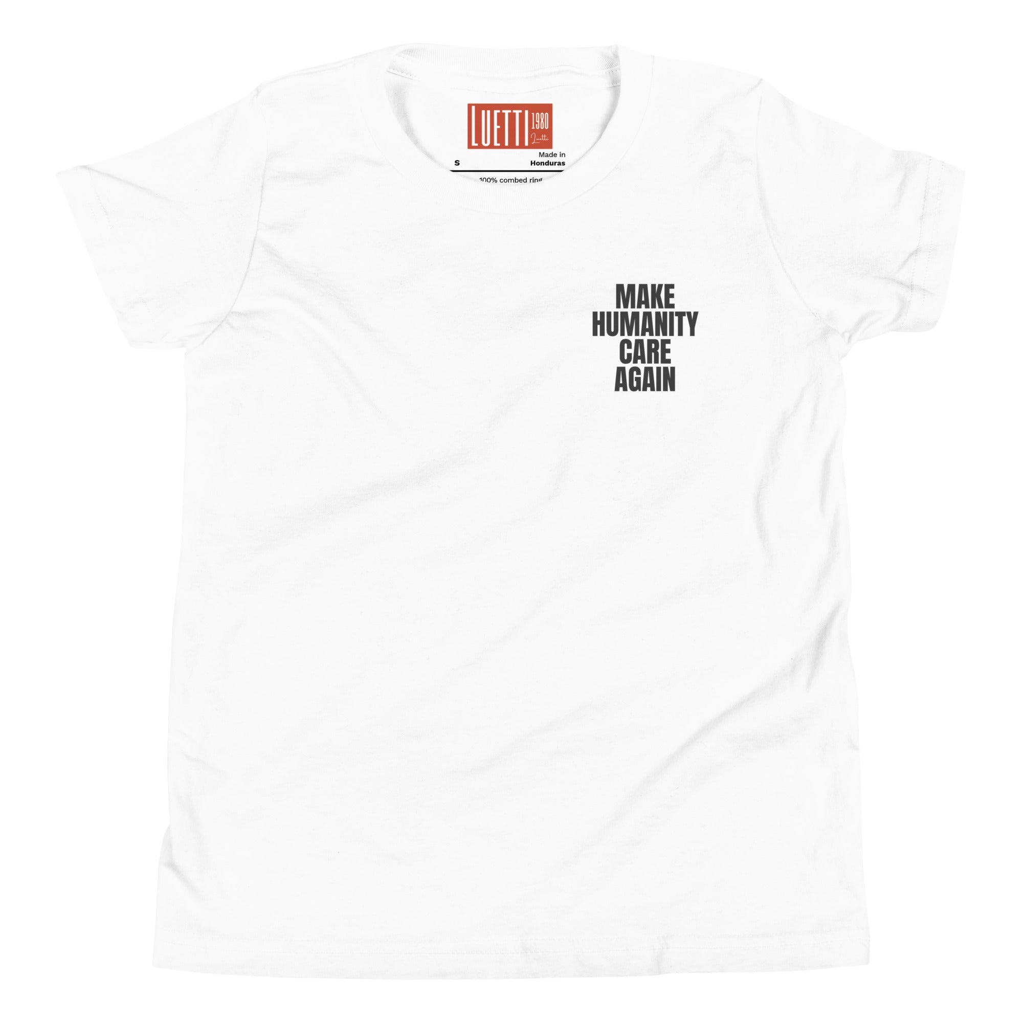 "Make Humanity Care Again" Youth Short Sleeve T-Shirt