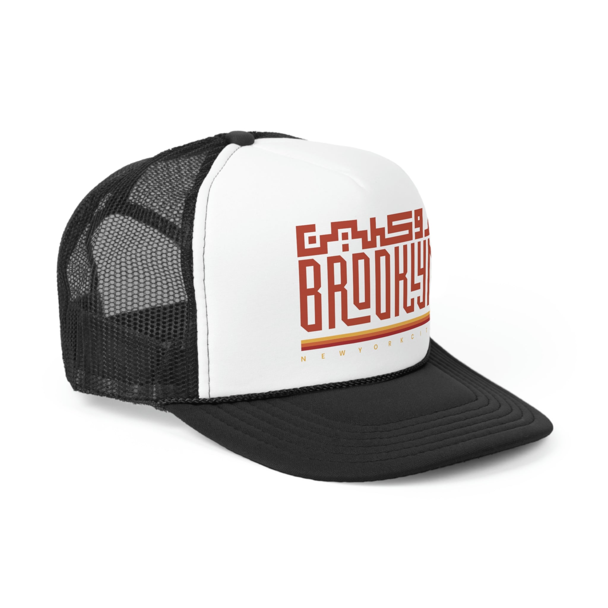 Brooklyn Arabic Kufic Script Retro Trucker Cap