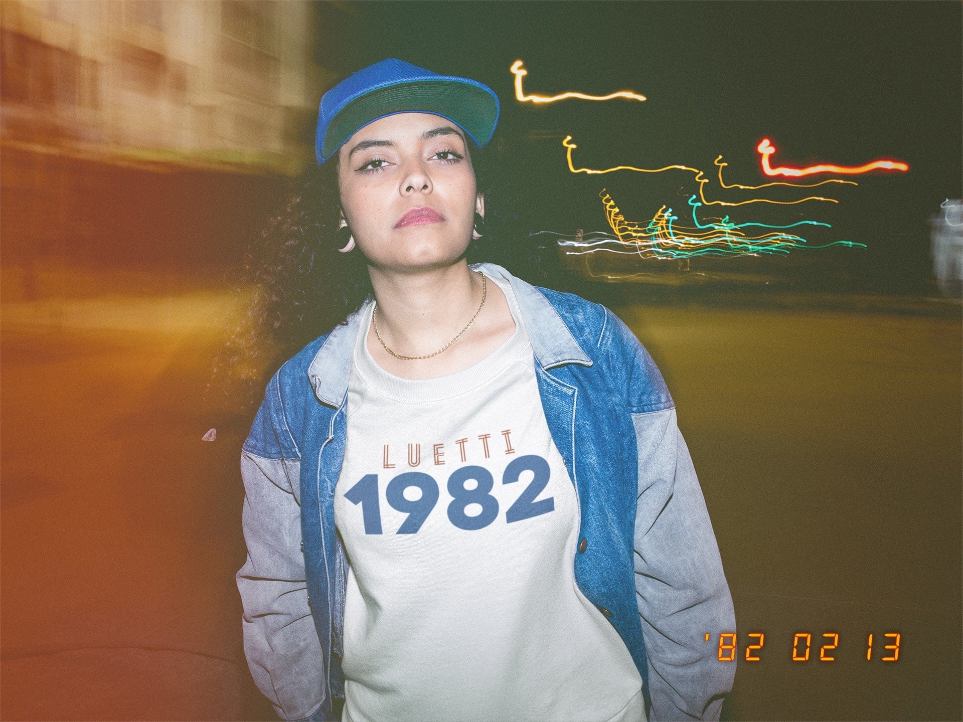 1982 Oversized Retro Raglan Sweatshirt