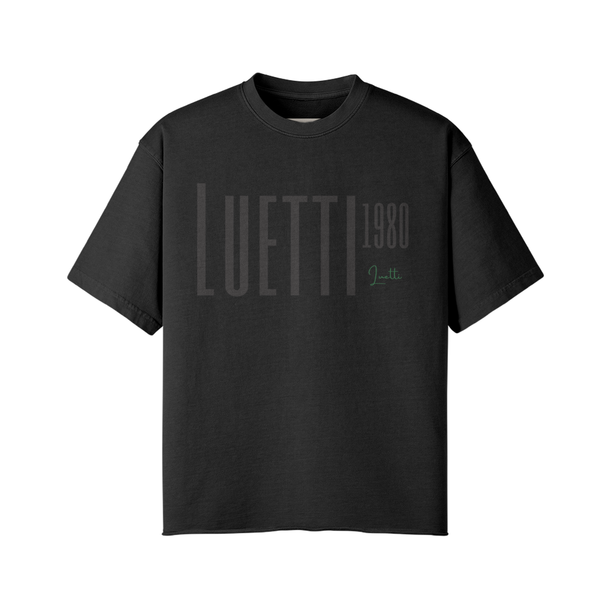 Luetti 1980 Script 260G Unisex Faded Raw Hem