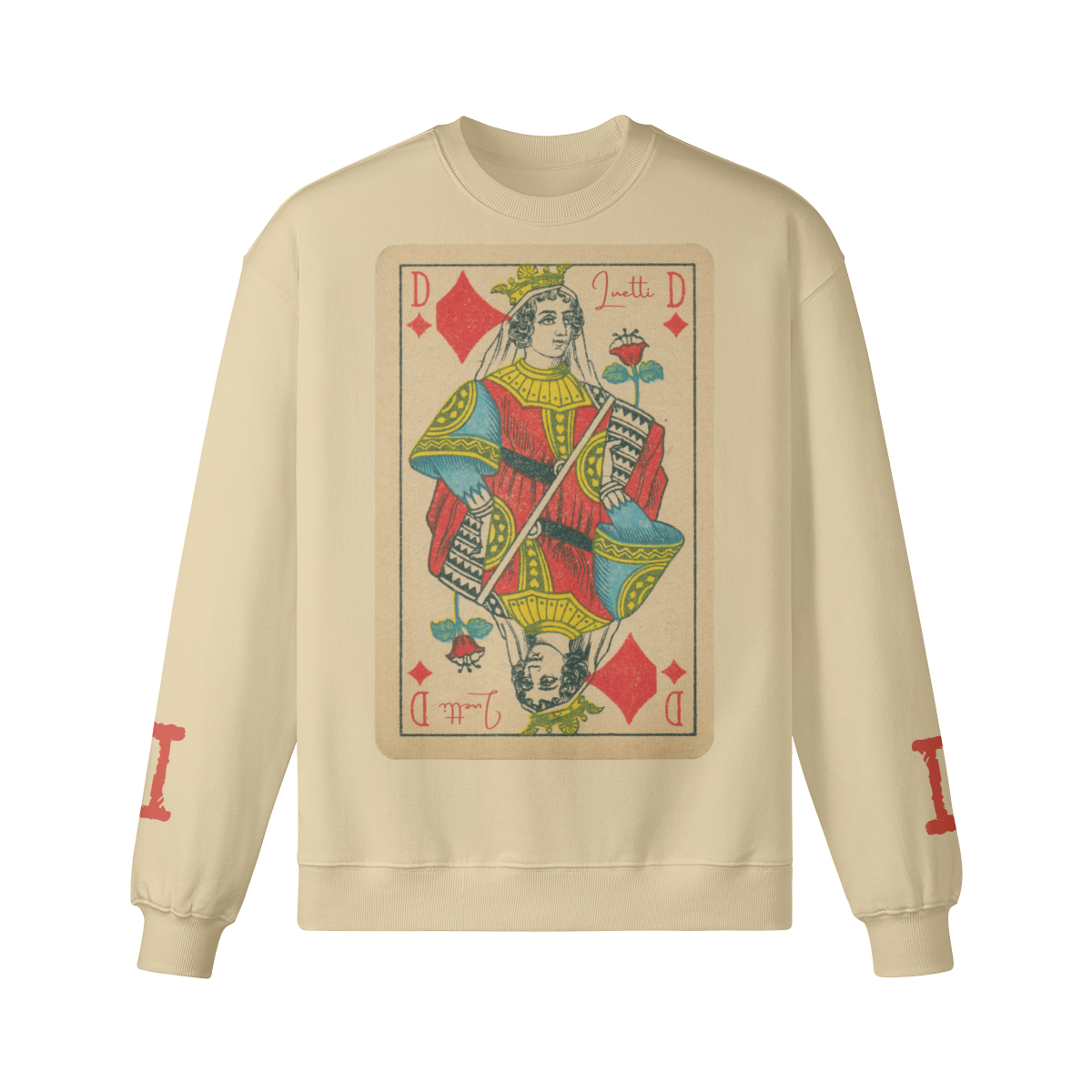 Luetti Vintage Queen Of Diamonds Sweatshirt