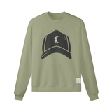Luetti 1980 Hat Graphic Unisex Raglan Sweatshirt