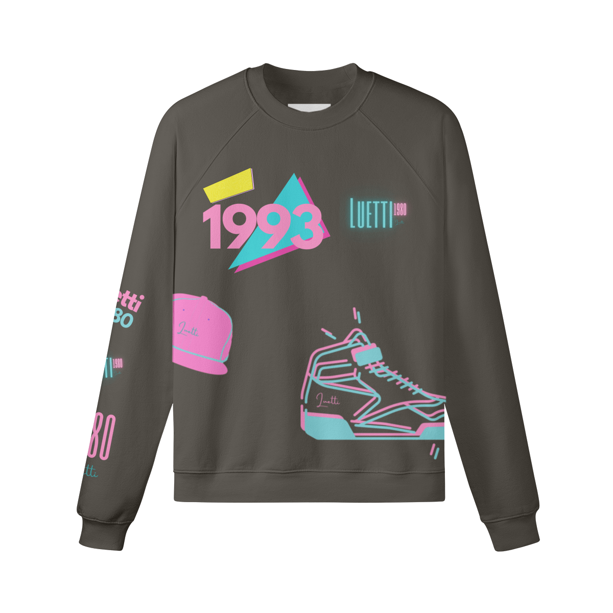 Retro "1993" Raglan Oversized Sweatshirt