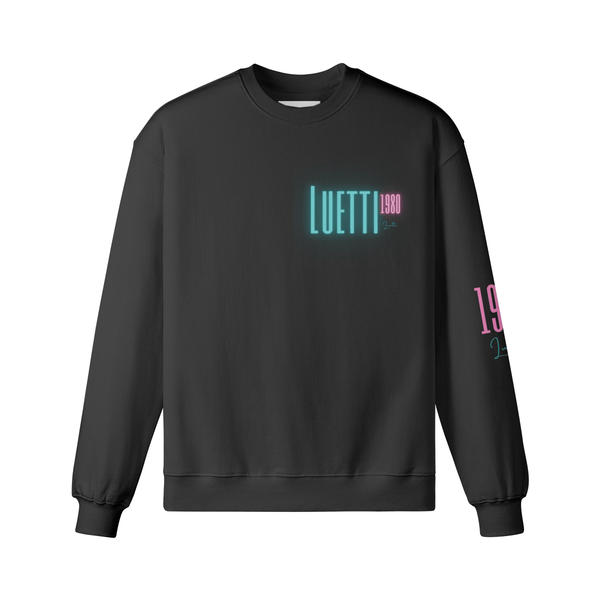 Luetti 1980 Retro Neon Logo Sweatshirt