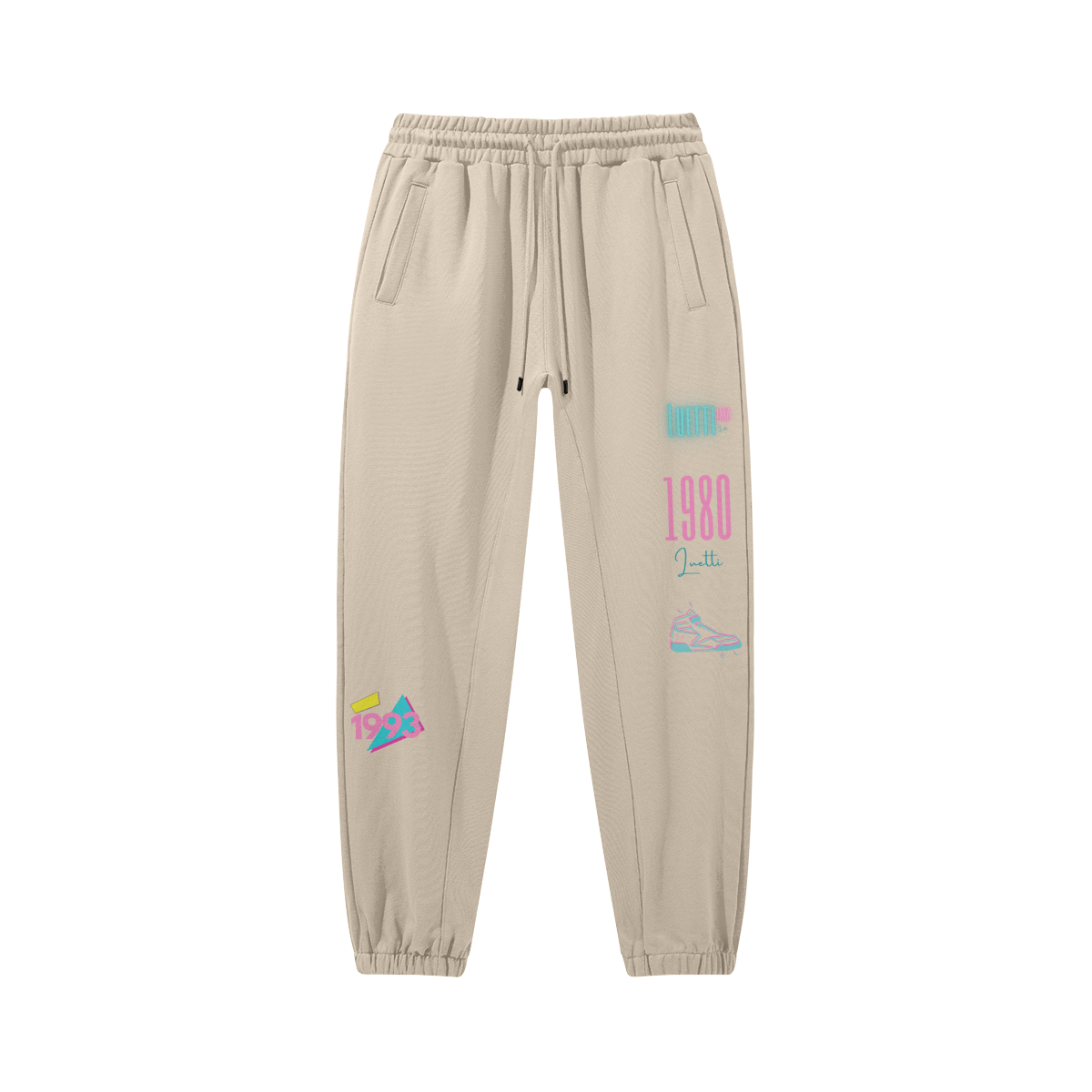 Luetti 1980 Vintage Retro "1993"  Baggy Sweatpants