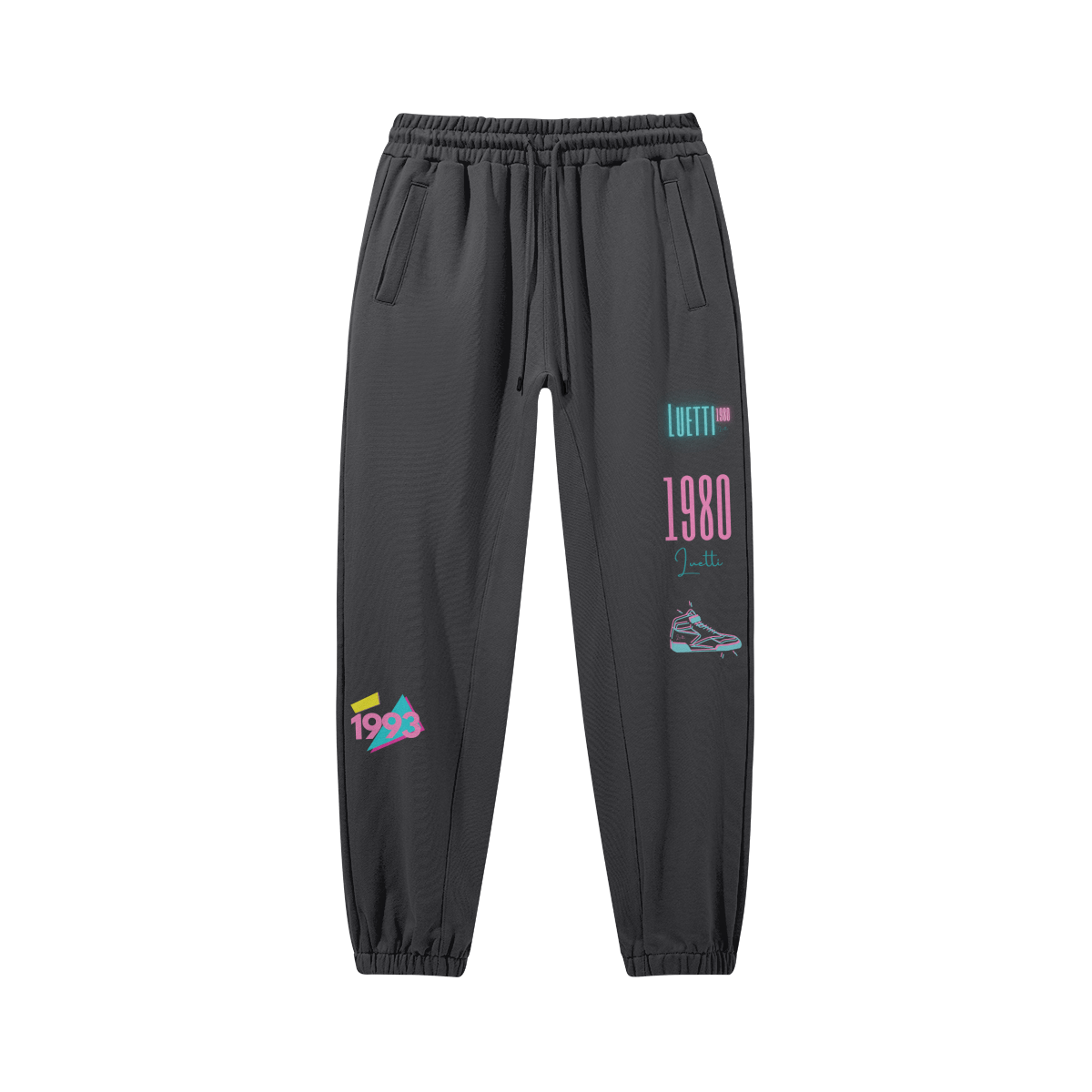 Luetti 1980 Vintage Retro "1993"  Baggy Sweatpants