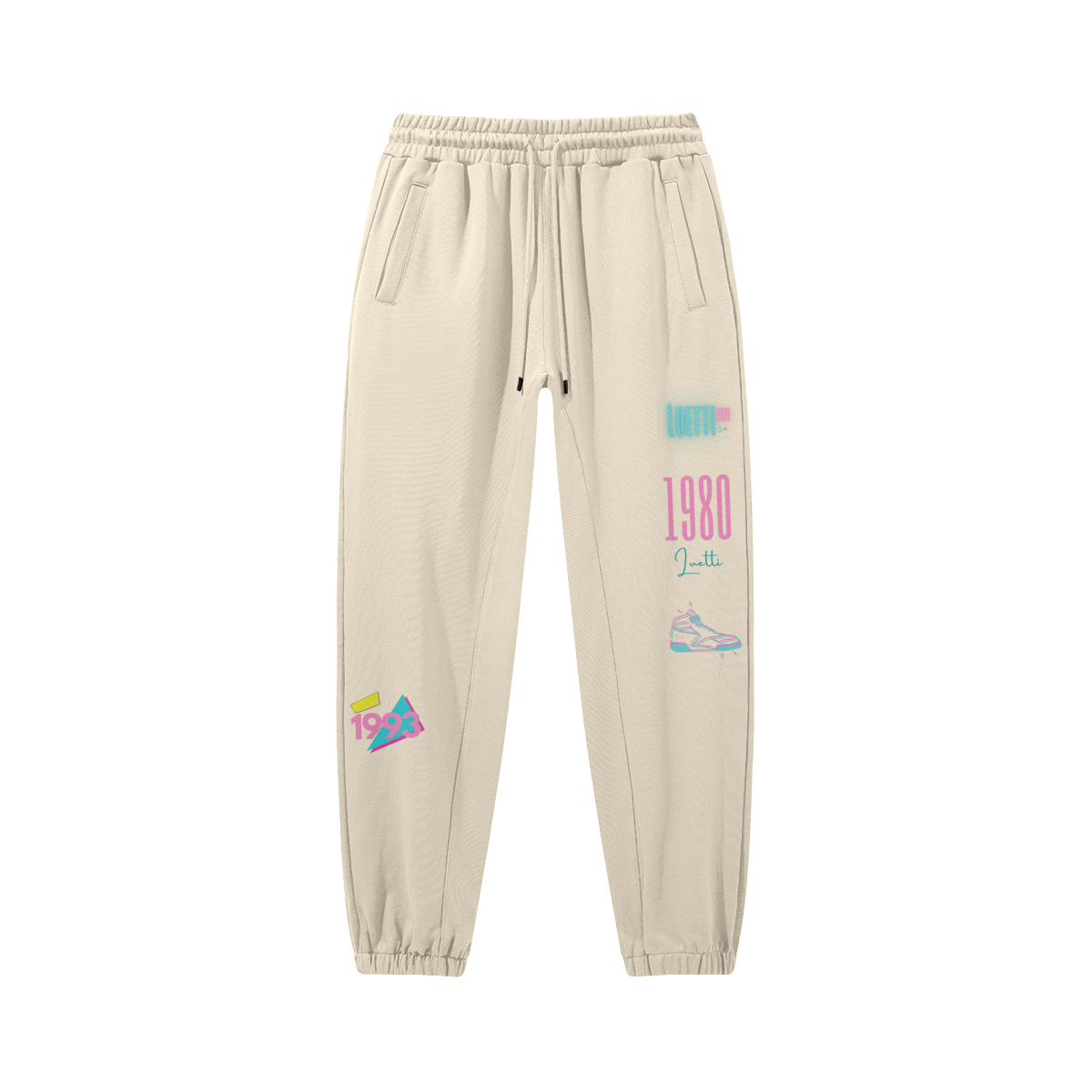 Luetti 1980 Vintage Retro "1993"  Baggy Sweatpants