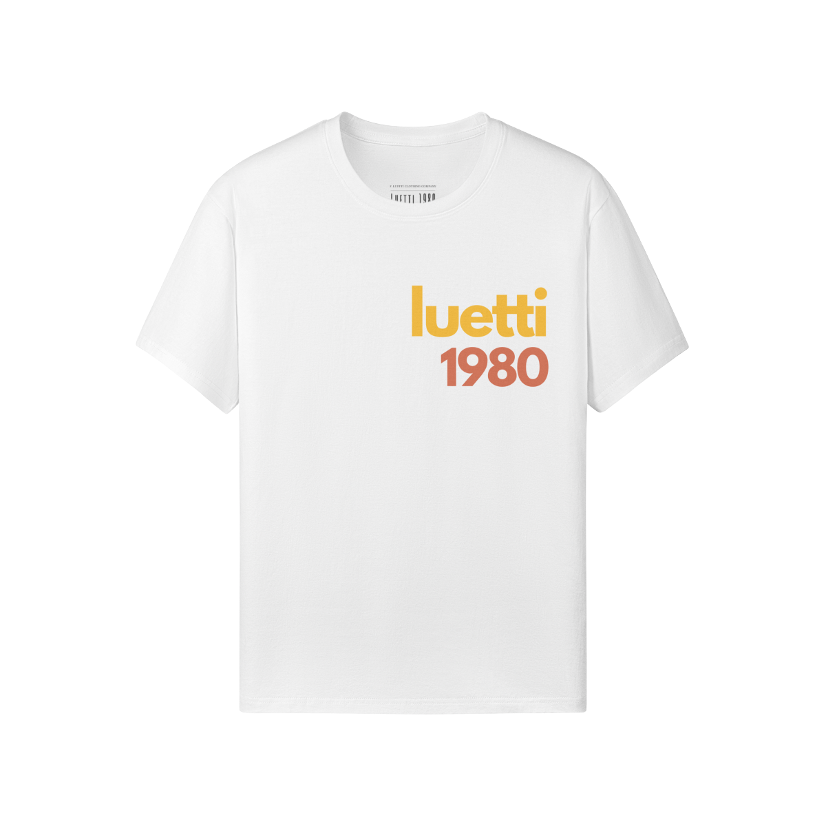 Yellow & Red Logo Luetti 1980 Unisex Classic Fit T-shirt