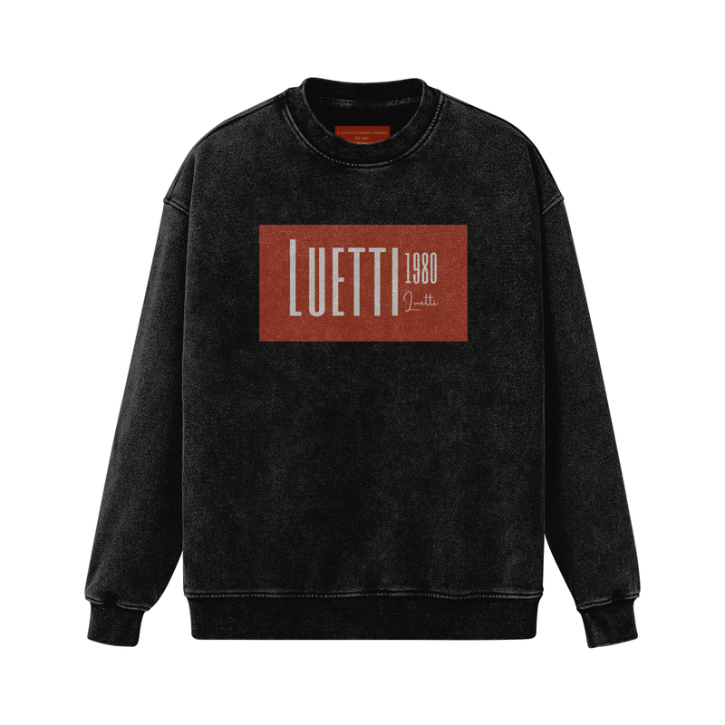 Luetti 1980 Red Label Oversized Faded Sweatshirt