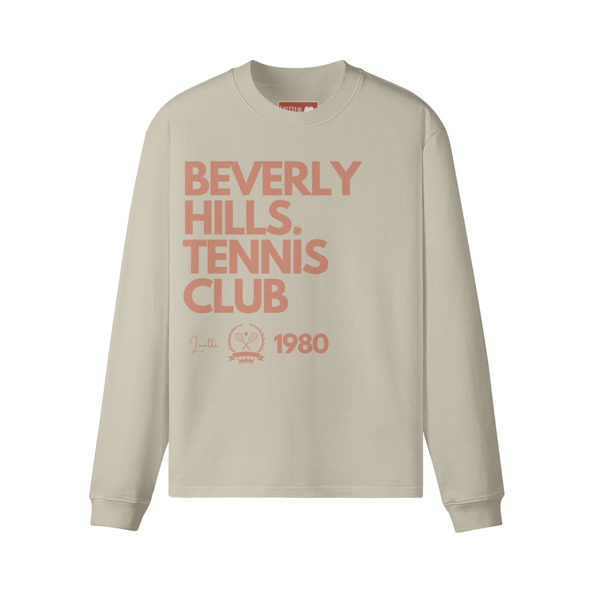 Retro Beverly Hills Tennis Club Loose Long Sleeve