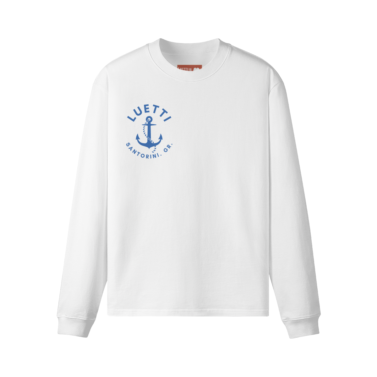 Santorini Anchor Unisex Loose Long Sleeve