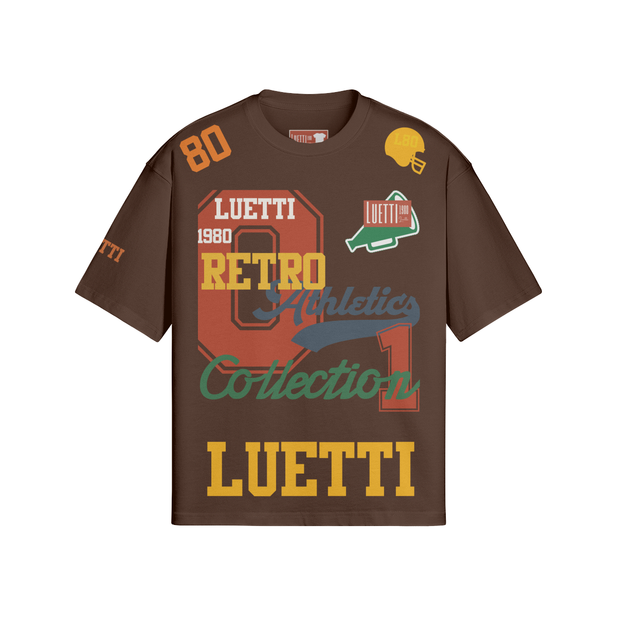 Limited Edition Retro Athletics Graphics Boxy T-shirt