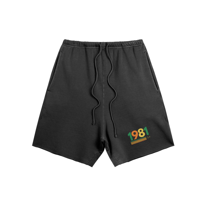 1981 Oversized Raw Hem Sweat Shorts