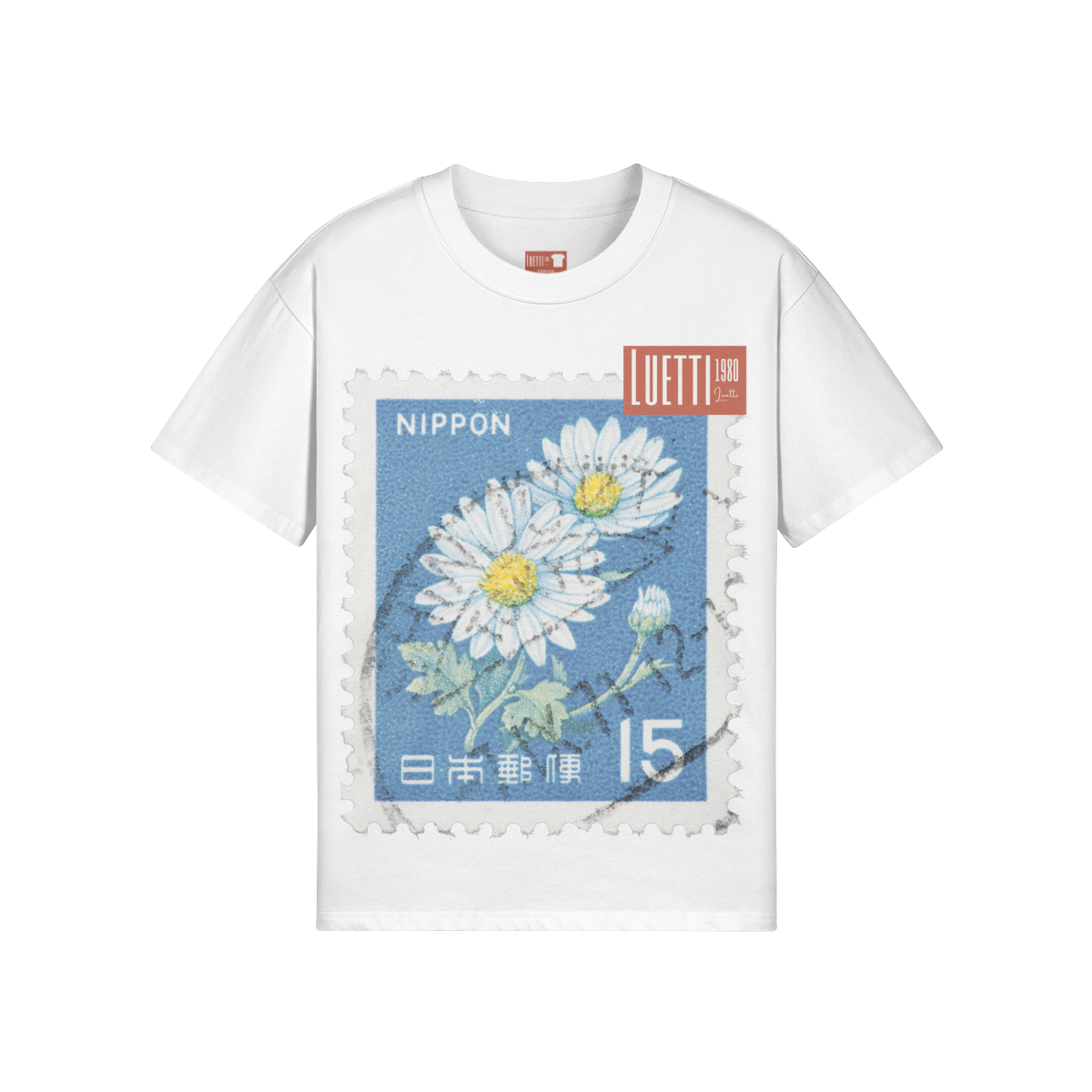 Nippon Japanese Stamp Oversized T-shirt