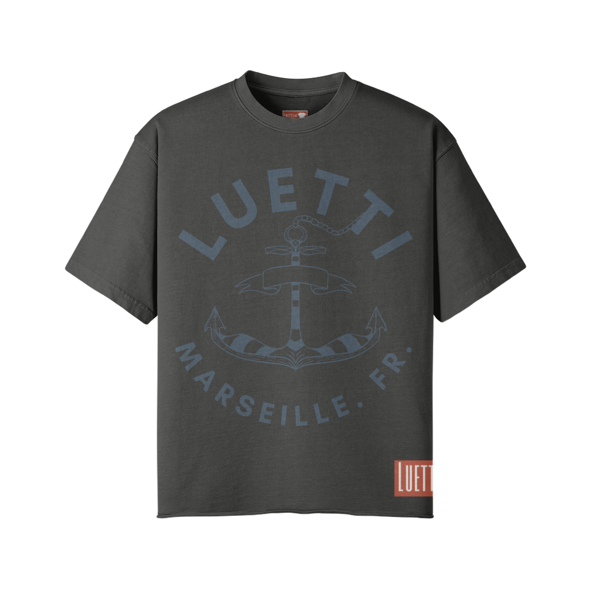 Marseille Boat Helm Vintage Raw Hem Oversized T-shirt