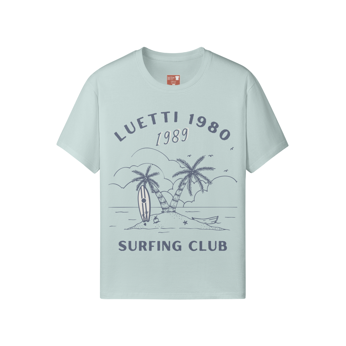 Luetti 1980 Surfing Club Unisex Classic Fit Crew Neck T-shirt