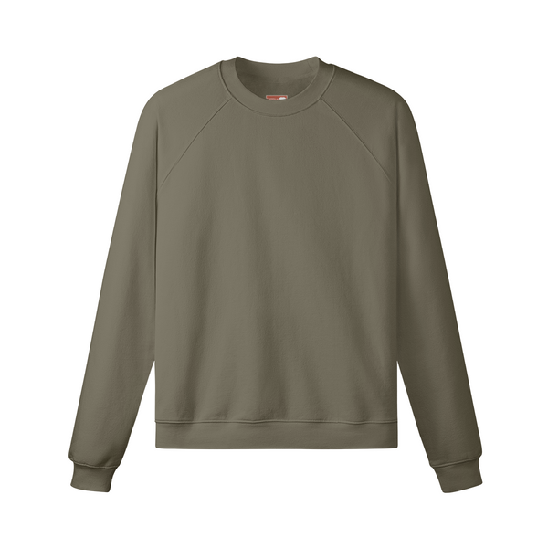 Raglan Fleece Lined Oversized Sweatshirt [Camel]