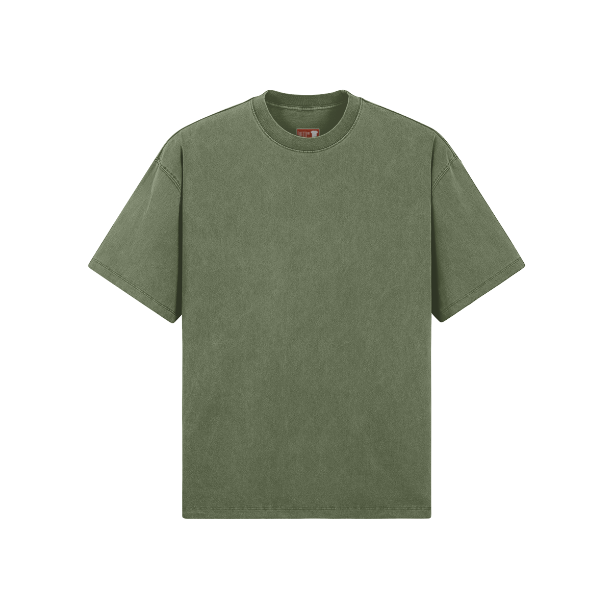 Oversized Crew Neck Washed T-shirt [2 Colors Available]