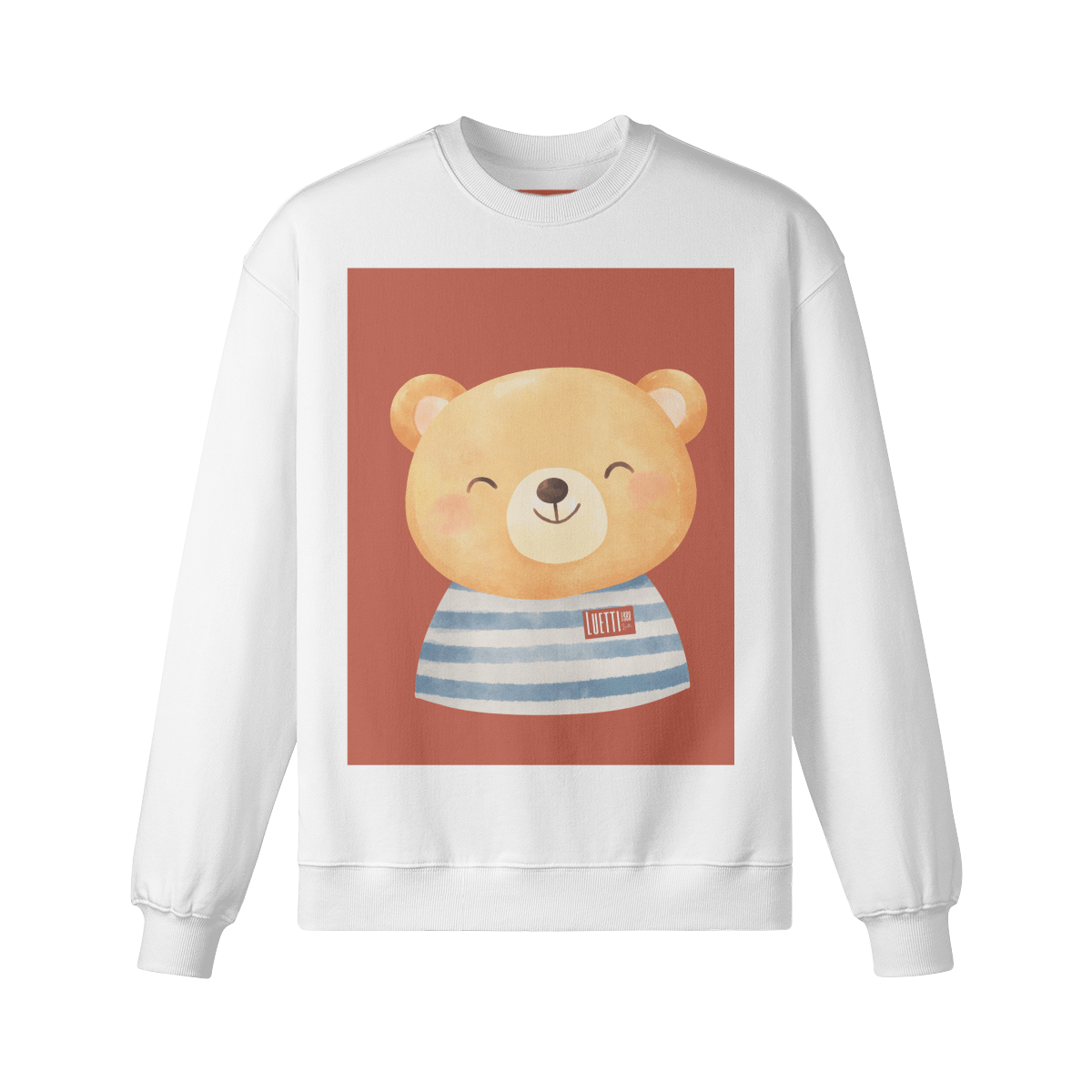 Smiling Teddy Bear Graphic Sweatshirt