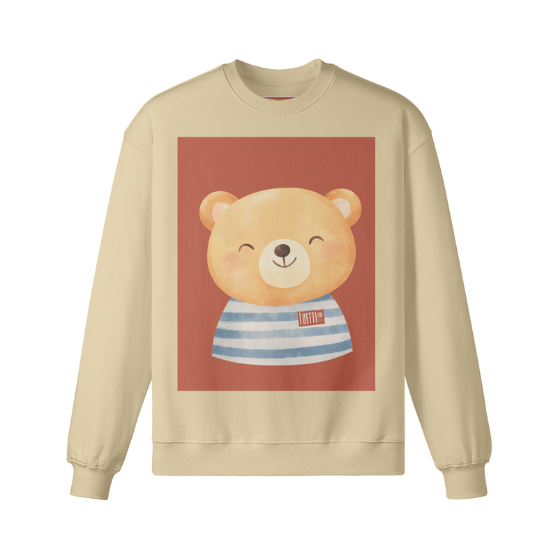 Smiling Teddy Bear Graphic Sweatshirt