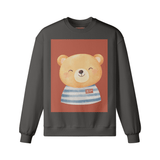 Smiling Teddy Bear Graphic Sweatshirt