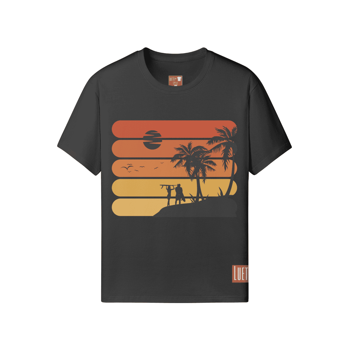 Vintage Surfing Unisex Classic Fit Crew Neck T-shirt