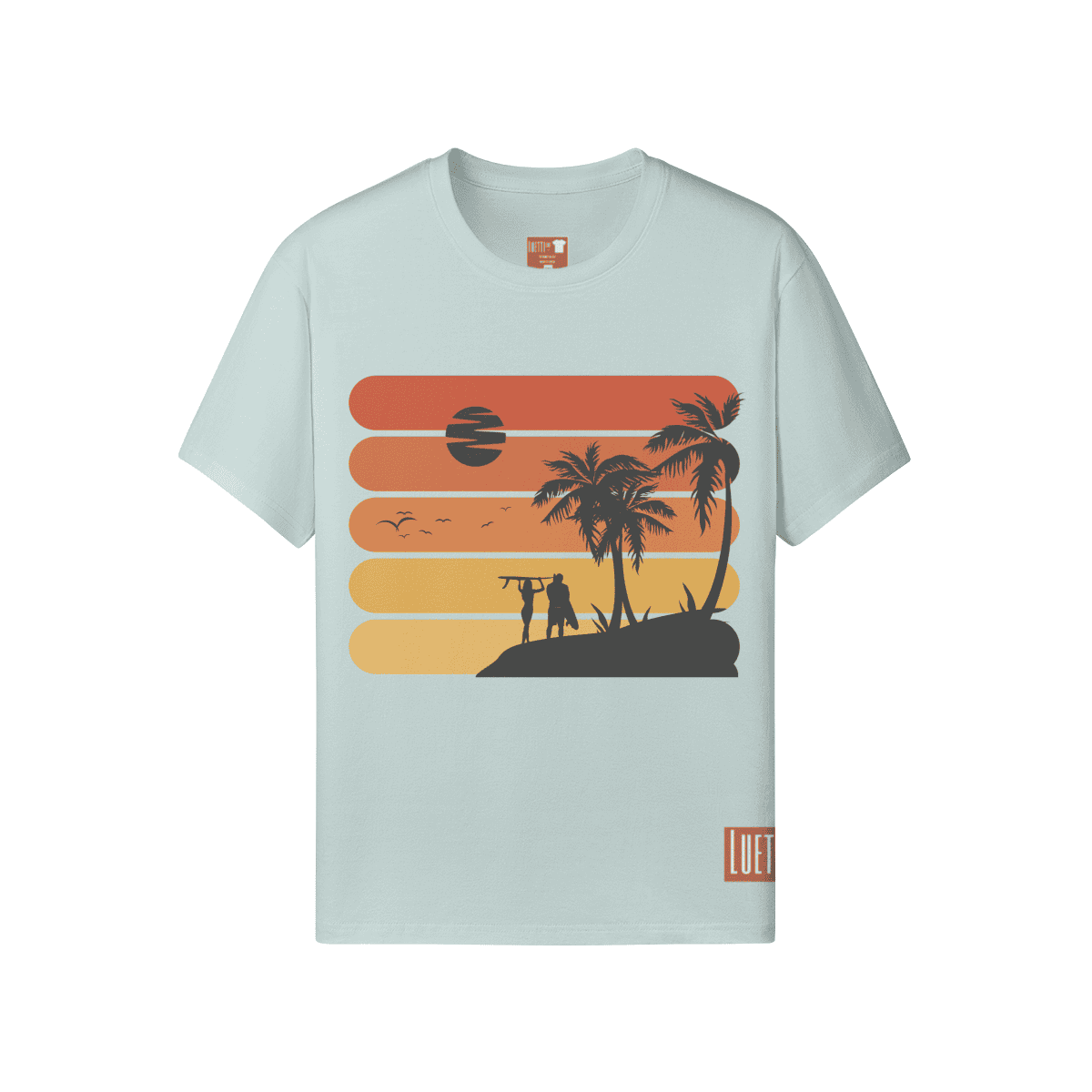 Vintage Surfing Unisex Classic Fit Crew Neck T-shirt