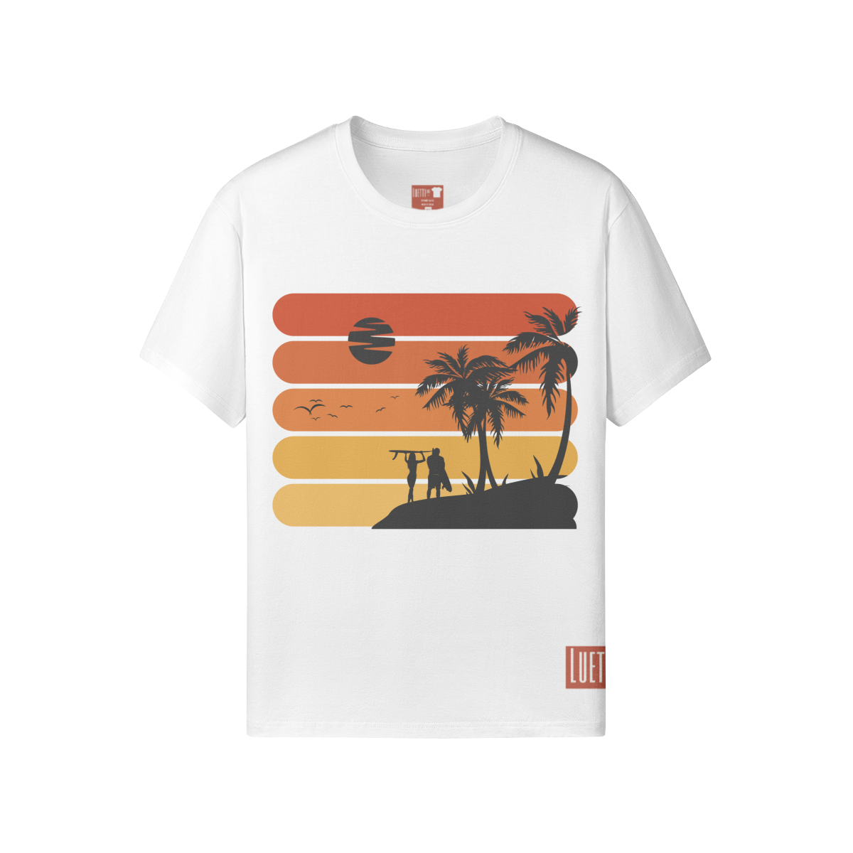 Vintage Surfing Unisex Classic Fit Crew Neck T-shirt