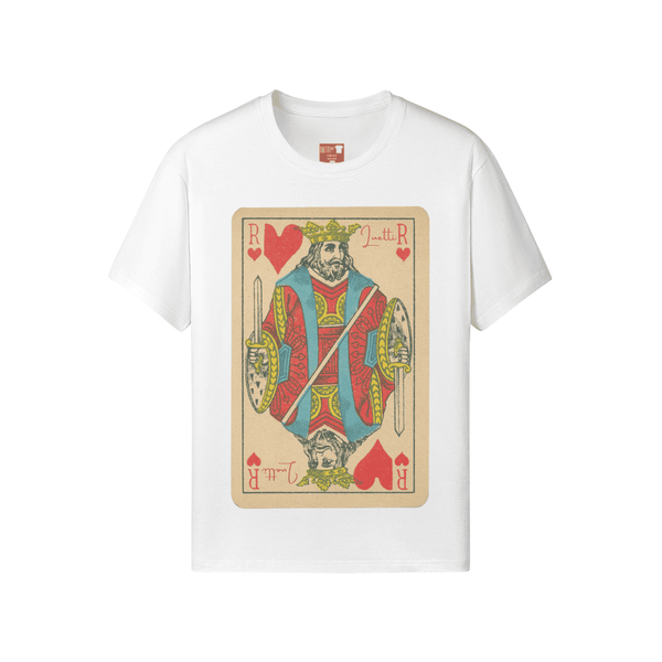 Vintage King of Hearts Full Graphic Regular Fit T-shirt